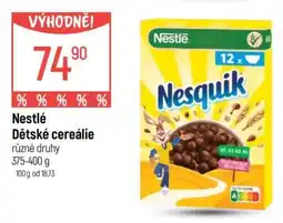 Globus Nestlé Dětské cereálie nabídka