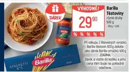 Globus Barilla těstoviny nabídka