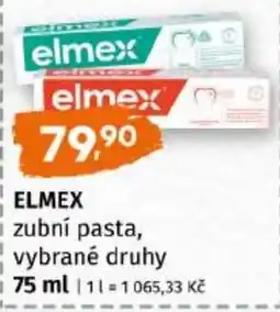 Trefa elmex zubní pasta, vybrané druhy nabídka