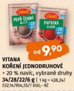 Trefa Vitana koření jednodruhové nabídka