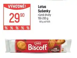 Globus Lotus sušenky nabídka