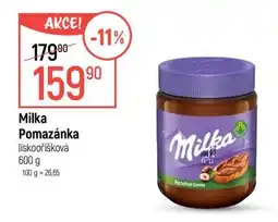 Globus Milka Pomazánka lískooříšková nabídka