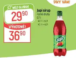 Globus Jupí sirup nabídka