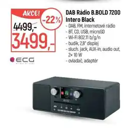 Globus DAB Rádio B.BOLD 7200 Intero Black nabídka
