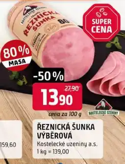 Trefa Kostelecké uzeniny řeznická šunka výběrová nabídka