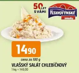 Trefa Vltavotýnské vlašský salát chlebíčkový nabídka