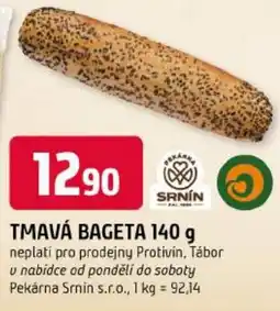 Trefa Pekárna Srnín tmavá bageta nabídka