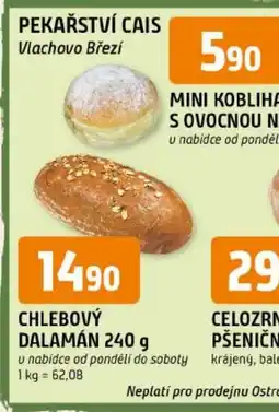 Trefa Pekařství Cais Vlachovo Březí Mini Kobliha s Ovocnou N nabídka