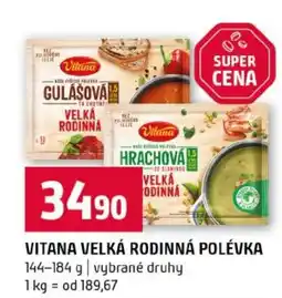 Terno Vitana velká rodinná polévka nabídka