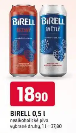 Trefa Birell nealkoholické pivo nabídka