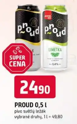 Trefa Proud pivo světlý ležák nabídka
