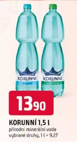 Trefa Korunní přírodní minerální voda nabídka