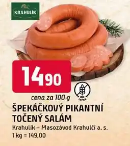 Trefa Krahulik špekáčkový pikantní točený salám nabídka