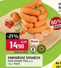 Trefa Farmářské špekáčky nabídka