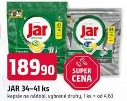 Trefa Jar kapsle na nádobí nabídka
