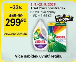 Tesco Ariel prací prostředek nabídka