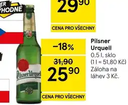 Tesco Pilsner Urquell nabídka