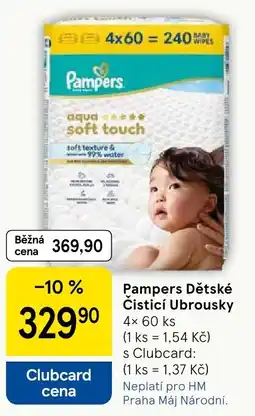 Tesco Pampers Dětské Čisticí Ubrousky nabídka