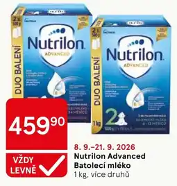 Tesco Nutrilon Advanced Batolecí mléko nabídka