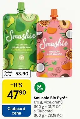 Tesco Smushie Bio Pyré* nabídka
