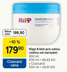 Tesco Hipp Krém pro celou rodinu od narození nabídka