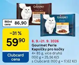 Tesco Gourmet Perle kapsičky pro kočky nabídka
