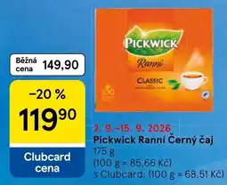 Tesco Pickwick Ranní Černý čaj nabídka