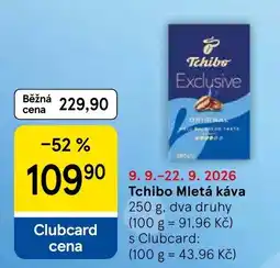 Tesco Tchibo Mletá káva nabídka