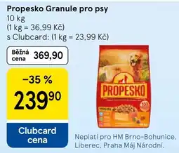 Tesco Propesko Granule pro psy nabídka