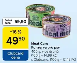 Tesco Real meat Care konzerva pro psy nabídka