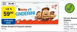 Tesco Kinder Kinderini křupavé sušenky nabídka