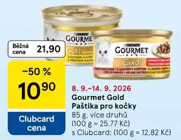 Tesco Gourmet Gold Paštika pro kočky nabídka