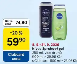 Tesco Nivea sprchový gel nabídka