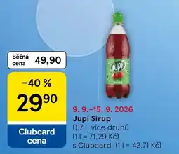 Tesco Jupí Sirup nabídka