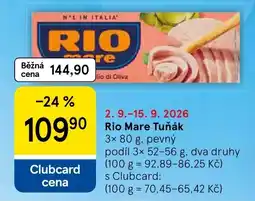 Tesco Rio Mare Tuňák nabídka