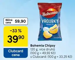 Tesco Bohemia chipsy nabídka