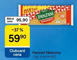 Tesco Panzani těstoviny nabídka