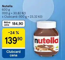 Tesco Nutella nabídka