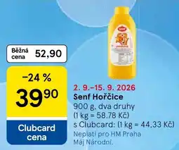 Tesco Senf Hořčice nabídka