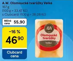 Tesco A.W. Olomoucké tvarůžky Velké nabídka