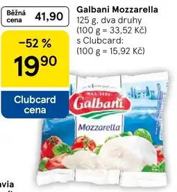 Tesco Galbani Mozzarella nabídka