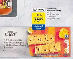 Tesco Tesco finest máslové sušenky nabídka