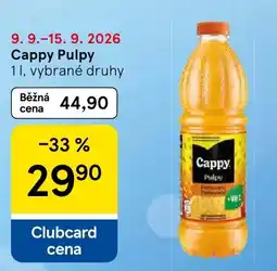 Tesco Cappy Pulpý nabídka