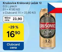 Tesco Krušovice Královský Ležák 12 nabídka