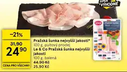 Tesco Le & Co Pražská šunka nejvyšší jakosti nabídka