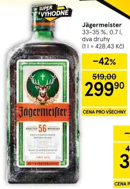 Tesco Jägermeister nabídka