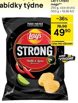 Tesco Lay's Strong Chilli & Lime nabídka