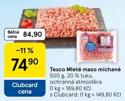 Tesco Tesco Mleté maso míchané nabídka