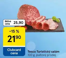 Tesco Tesco turistický salám nabídka