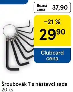 Tesco Šroubovák T s nástavci sada nabídka